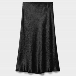 Aritzia Babaton Slip Satin Midi Skirt High-rise satin midi slip skirt